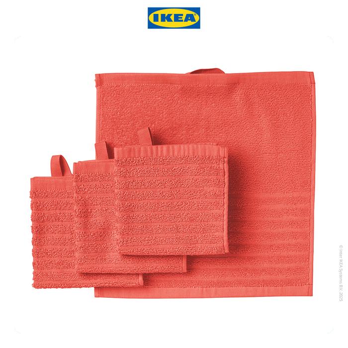 Gambar IKEA VAGSJON Handuk Kecil 30x30cm Isi 4pcs - Orange dari IKEA Indonesia undefined Tokopedia