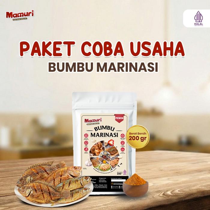 Gambar Mamuri Paket Coba Usaha Tepung Biang Fried Chicken 500 gr + Bumbu Marinasi Spicy 200 gr - Bumbu Marinasi 200gr dari Mamuri Store undefined Tokopedia