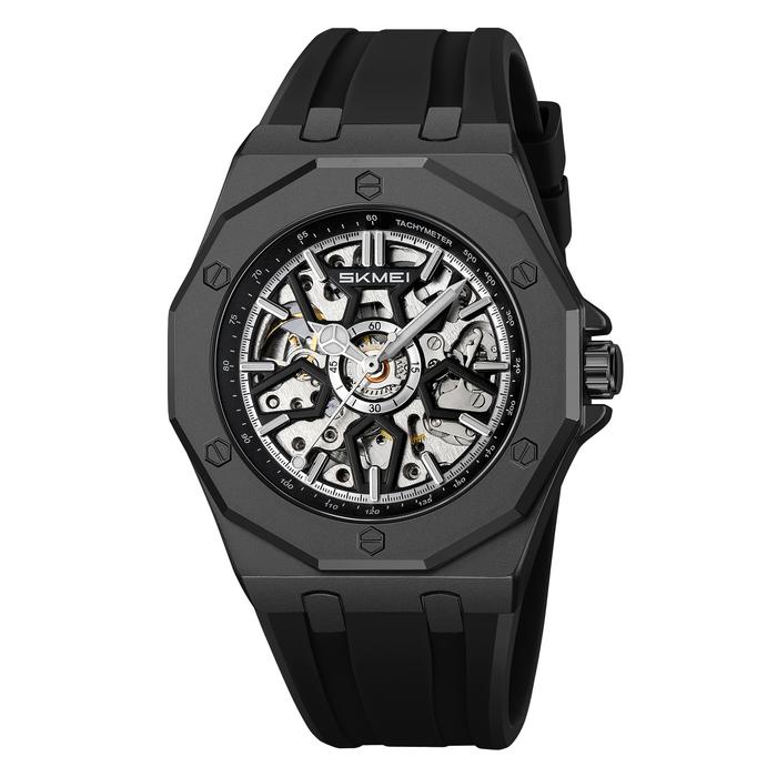 Gambar Jam Tangan Pria Automatic Mekanikal Analog Sport Tali Rubber SKMEI M036 - Hitam dari SKMEI INDONESIA_NEW undefined Tokopedia