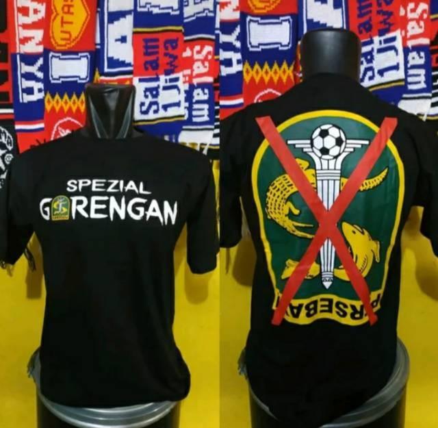 Gambar Kaos SPEZIAL GORENGAN Bonek Jancok Maling Hitam Versi Arema Anti Persebaya dari Oley Romeny undefined Tokopedia