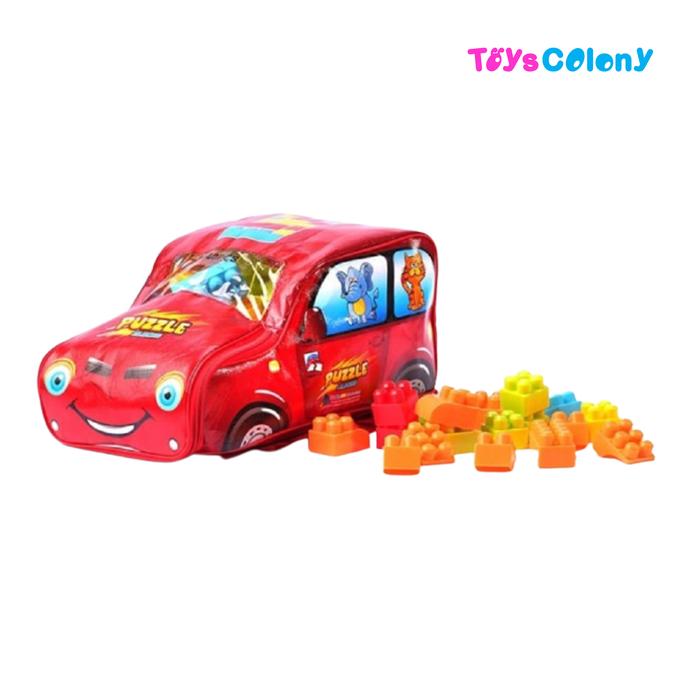 Gambar Brick Block Isi 200 pcs dengan Tas Berbentuk Mobil 555-5 Bukan Lego dari Toys Colony undefined Tokopedia