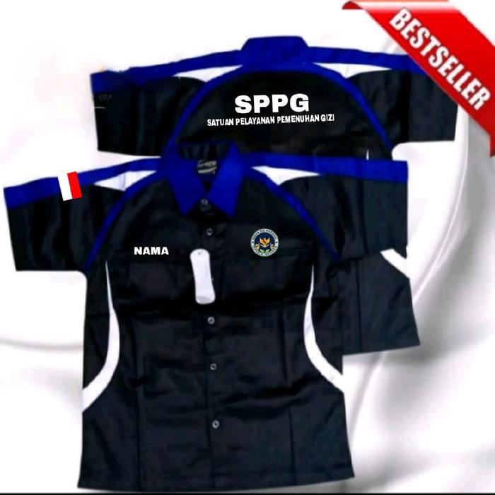 Gambar kemeja SPPG baju SPPG seragam SPPG pdh SPPG Pdl SPPG kemeja kerja SPPG baju kerja SPPG baju kerja SPPG seragam kerja SPPG Pdh kerja SPPG kemeja badan gizi Nasional baju badan gizi Nasional seragam badan gizi Nasional kemeja kerja badan gizi Nasional Biru - hitam kombinasi biru, S dari alher olshop undefined 3 Tokopedia