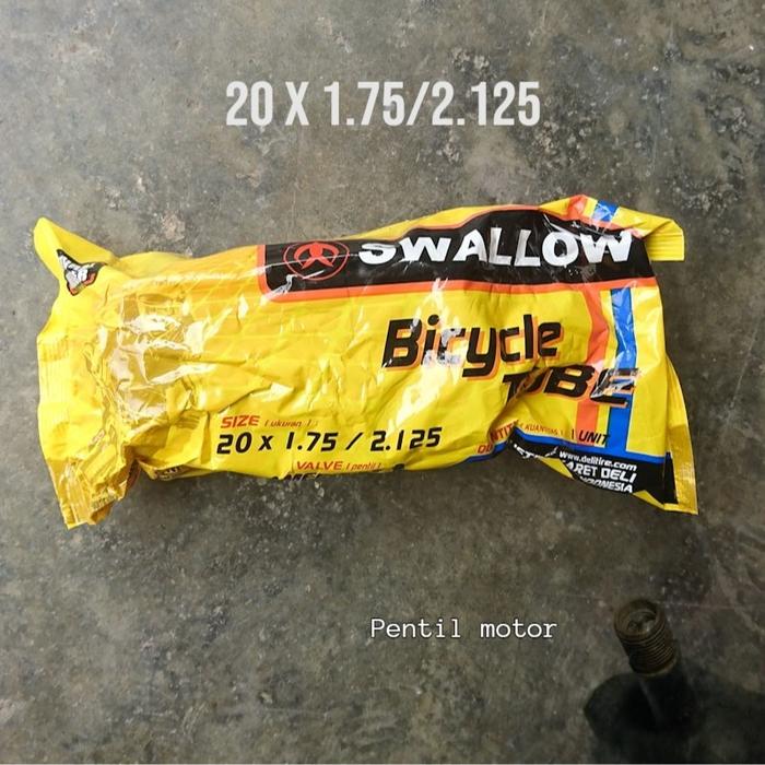 Gambar Ban Dalam Swallow 20 x 1.75/2.125 Pentil Motor Sepeda BMX Mini Lipat - Plastik dari AE Bike undefined Tokopedia