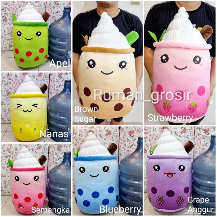 Gambar Boneka Boba Ice Cream Brown Sugar Strawberry Grape Ukuran Jumbo dari entin magdynatdaar undefined Tokopedia