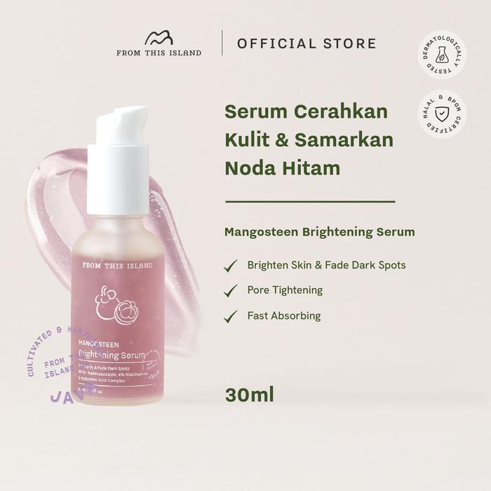 Gambar From This Island Mangosteen Brightening Serum | Mencerahkan Kulit, Menyamarkan Noda Hitam & Bekas Jerawat - 30 ml dari From This Island undefined Tokopedia