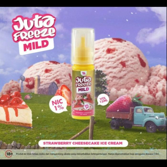 Gambar VP" LIQUID JUTA FREEZE MILD STRAWBERRY CHEESECAKE 4X15ML SALTNIC AUTHENTIC - 1PCS dari barokahrixa77 undefined Tokopedia