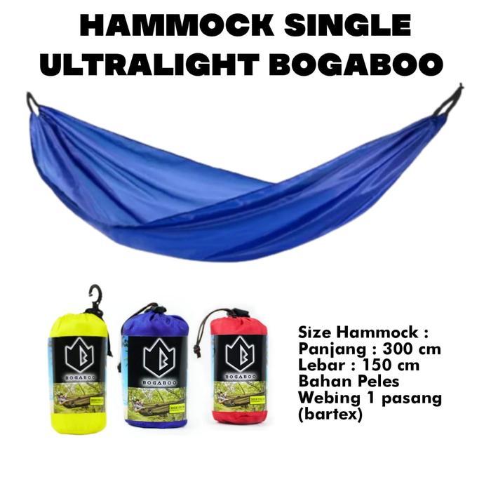 Gambar Ophelia - Hammock Bogaboo Single Ultralight Tempat Tidur Gunung Hammock Single - Hitam dari Ophelia Living undefined Tokopedia