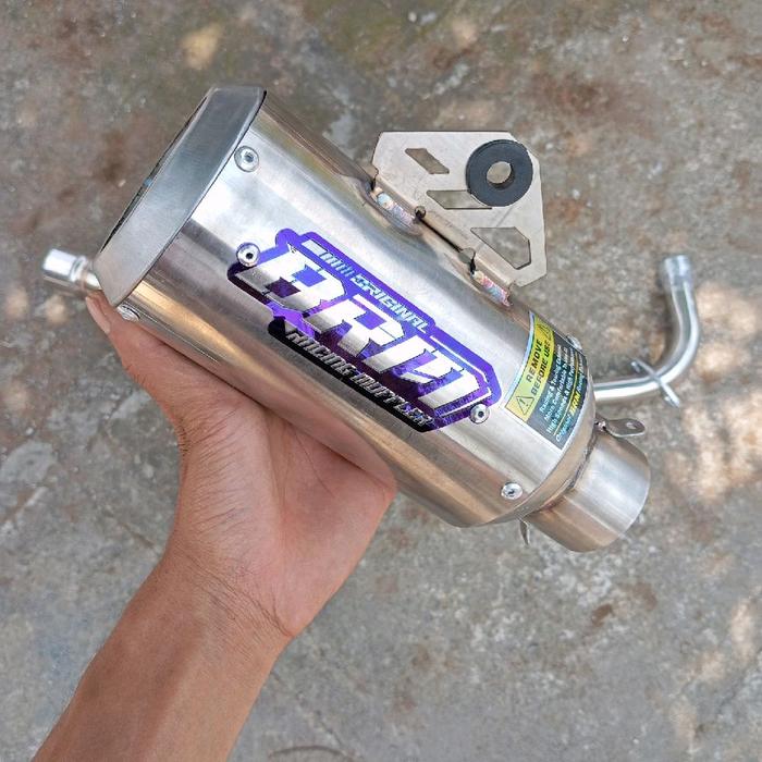 Gambar KNALPOT BRM GP1 TITANIUM  15cm + LEHER KOLONG GTX supra kph Supra x125 karisma grand c70 revo absolut blade Jupiter vega Jupiter z1 smash shogun supra fit Motorcycle - GP1 15 SARFULL TITANIUM, SUPRA X125 dari BRM RACING EXHAUST undefined Tokopedia