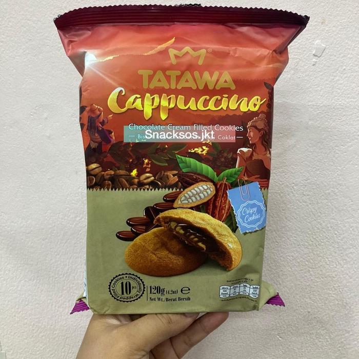 Gambar TATAWA COOKIES CAPPUCINO / HAZELNUT CHOCOLATE / BLUEBERRY / CHIPS DELITE / CHIPS PLUS / ALMOND ROAST / TIRAMISU / STRAWBERRY - TATAWA CAPUCINO dari Snacksos.jkt undefined Tokopedia