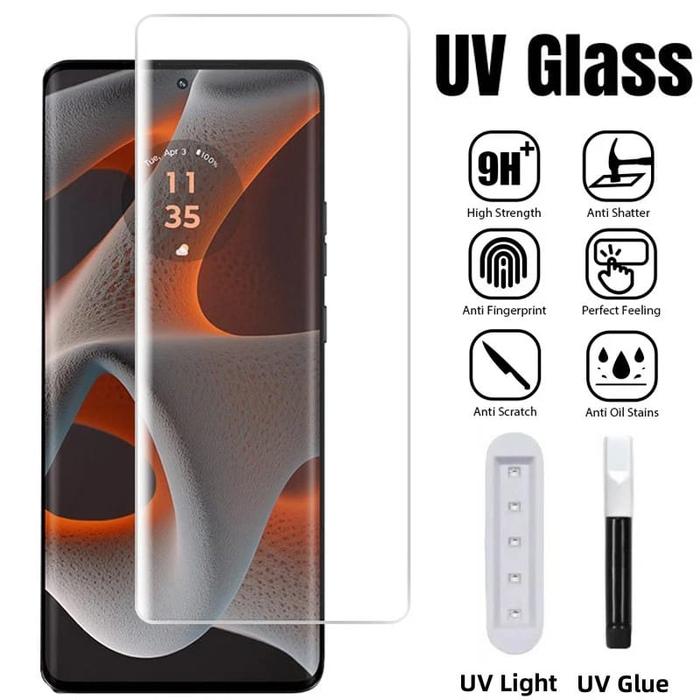 Gambar Antigores Kaca Tempered Glass UV lamp Anti static ESD Full Body T3cno Camon 40 Pro 4G - UV CLEAR, TEC CAMON 40 PRO 4G dari Levida Official undefined Tokopedia
