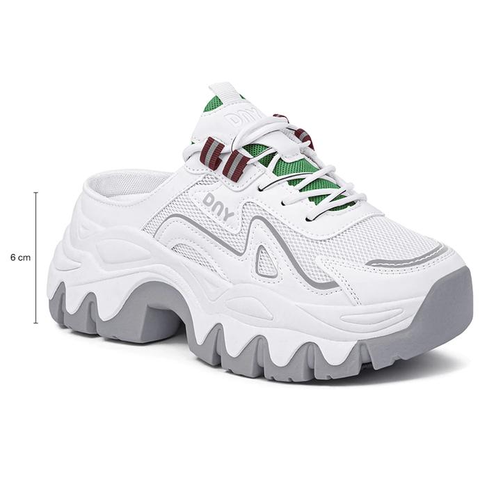 Gambar SD-207 [FF] Sepatu Sendal Wanita Fashion Korean Style Sandal Selop Perempuan Kasual Kekinian Slip On Cewek Simple Jalan Santai Terbaru - White Green (AB), 37 dari FinlynFashion10 undefined Tokopedia