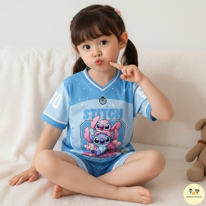 Gambar Baju Tidur / Jersey / Casual Anak-anak Umur 2-9 Tahun BeonDream (Stitch) - M (2-3 Tahun) dari BeonDream undefined Tokopedia