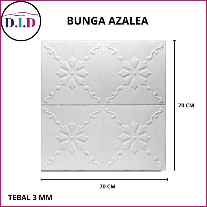Gambar Crown Star - WALLFOAM 3D MOTIF BUNGA PUTIH POLOS 70 X 70 CM TEBAL 3MM WALLPAPER STIKER DINDING BUNGA - BUNGA AZALEA dari CROWN STAR undefined Tokopedia