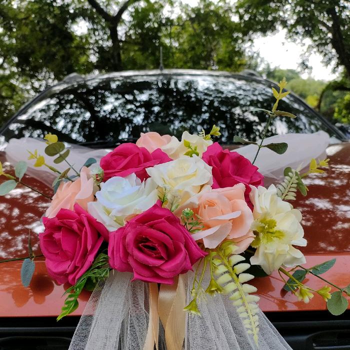 Gambar Dekorasi Mobil Pengantin Car - Sedang( Depan+4pintu) dari CloudCraftbyme undefined 5 Tokopedia