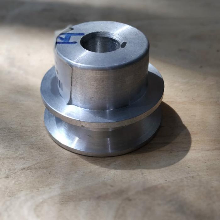 Gambar Pulley A1 x 3 Inch Pully A1 x 3 Inch Puli A1 x 3 Inch As 14 mm - AS 19" dari kamarmesin undefined Tokopedia