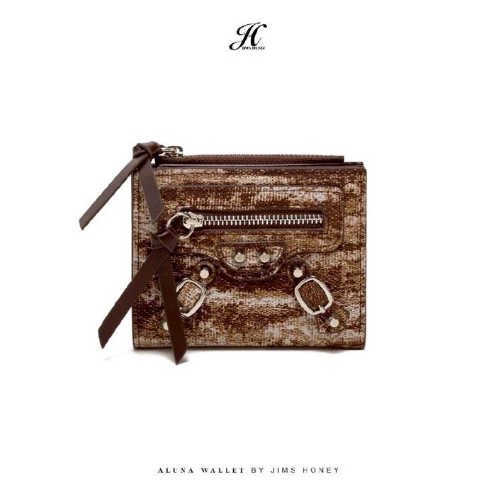 Gambar Jims Honey - Aluna Wallet - Dompet  Wanita Kulit Uang Kartu - Original Store - BROWN dari Jimshoneyindonesia_NEW undefined Tokopedia