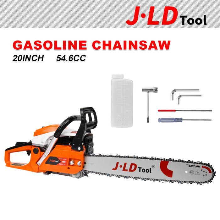 Gambar JLD 54.6CC Mesin Chainsaw mini Mesin Potong Kayu 20inch 2Tak Gergaji Potong Pohon Kayu mesin sinso senso Chainsaw senso stihl original japan teknikal Chainsaw Mini Motoyama gergaji  mesin bensin dari Jld Tool Impact undefined Tokopedia