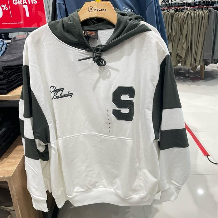 Gambar NEVADA Hoodie pria tebal super nyaman by matahari department store (S-XL) - Off white, S dari Alleeeee undefined 5 Tokopedia