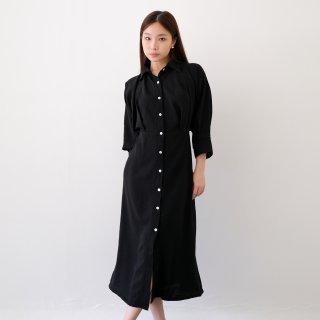 Gambar SAGI - Gia Soft Linen Button Dress | Dress Casual Bumil Busui Crinkle Flowy | Outfit Terusan Wanita - Gia Black dari Sagi ID undefined Tokopedia
