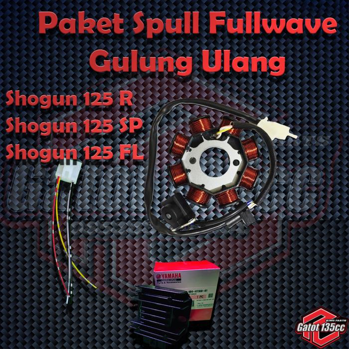 Gambar Paket spull Fullwave Shogun 125 R, 125 FL set kiprok Nmax original dan soket PNP kiprok Nmax Suport Biled atau Daymaker dari Gatot135cc undefined Tokopedia