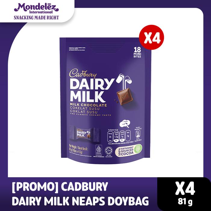 Gambar Cadbury Cokelat Dairy Milk Mini Bites Sharebag - Snack / Camilan / Cokelat Susu dari Cadbury Indonesia undefined 5 Tokopedia