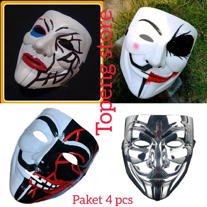 Jual Paket 4 Pcs Topeng Hacker BBBBB - Model Terbaru - 4 pcs ya ...