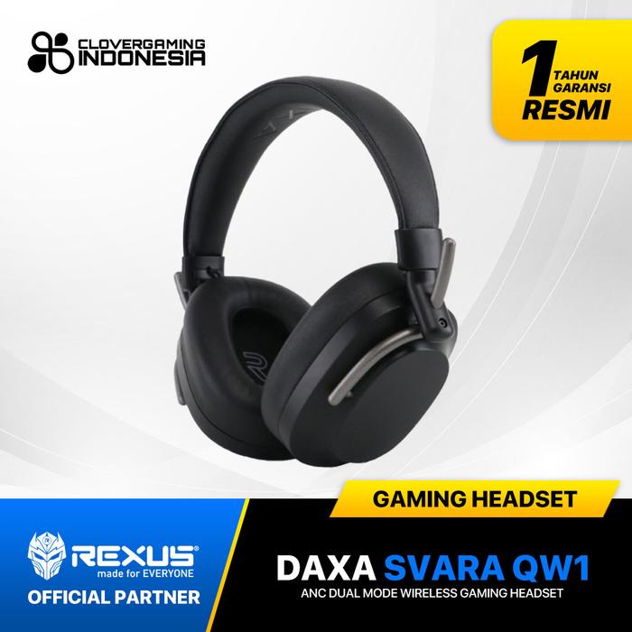 Gambar Rexus Daxa Svara QW1 / QW-1 Wireless Gaming Headset Low Latency ANC dari Clover Gaming Indonesia undefined Tokopedia