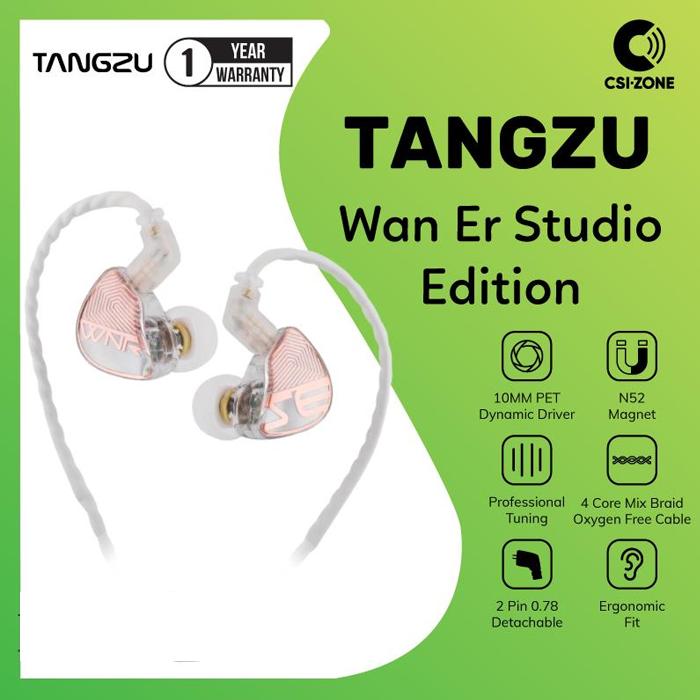 Gambar Tangzu Wan Er / WanEr Studio Edition 10mm Dynamic Driver In Ear Monitor Earphone - White dari CSI-ZONE undefined Tokopedia