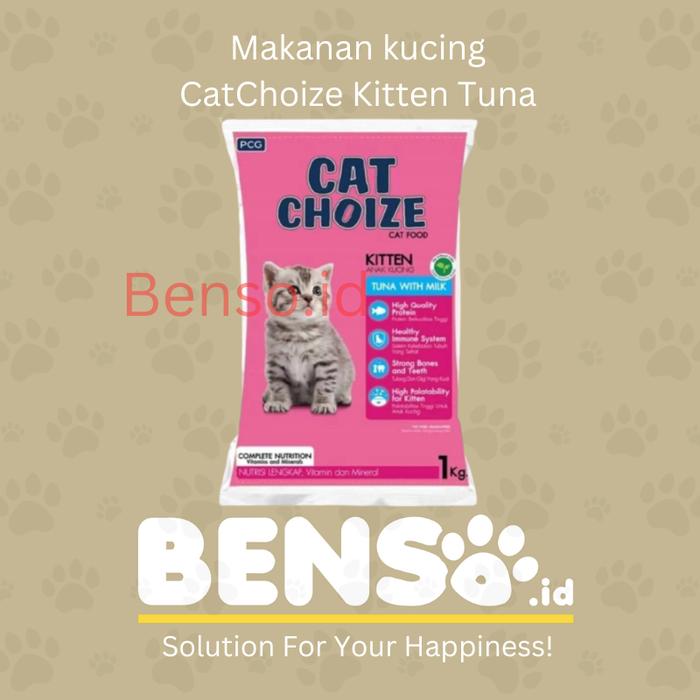 Gambar CAT CHOIZE KITTEN TUNA- MAKANAN KUCING 1kg dari Benso.id undefined Tokopedia