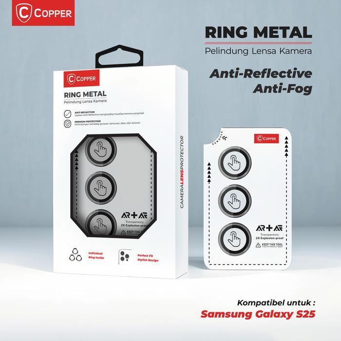 Gambar COPPER Ring Pelindung Kamera Kompatibel Untuk - Samsung Galaxy S26 - Plus/Ultra - Ring Metal Anti-Reflective (AR) dan Anti-Fog (AF) - S26, Blue dari Copper.Medan Kota Medan Tokopedia