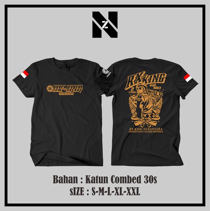 Gambar KAOS RX KING NUSANTARA LEGENDA SEJATI JALANAN INDONESIA KAOS ANAK DAN DEWASA BISA COD - HITAM, S dari NURAZ CLOTHING undefined Tokopedia