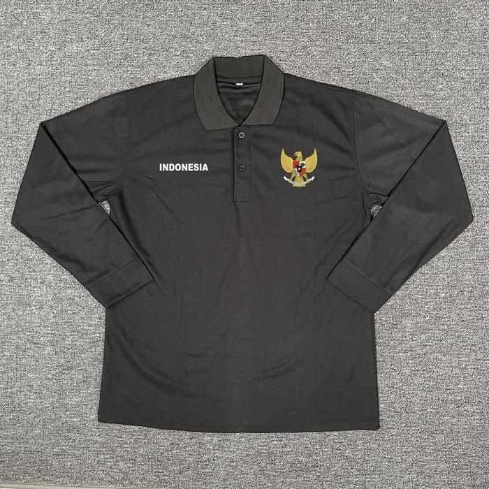 Gambar Garuda Indonesia Kaos Polo Shirt Lengan Panjang Pria Wanita Soft Pique Premium Sablon DTF Garuda Indonesia Merah Putih - Hitam, M dari FIZZGE_NEW undefined Tokopedia