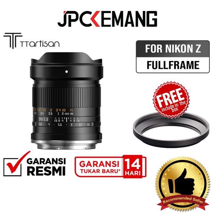 Gambar TTArtisan 14mm f2.8 ASPH for Nikon Z FullFrame TTArtisans 14 mm f/2.8 Garansi Resmi - Standard Package dari JPC Kemang undefined Tokopedia