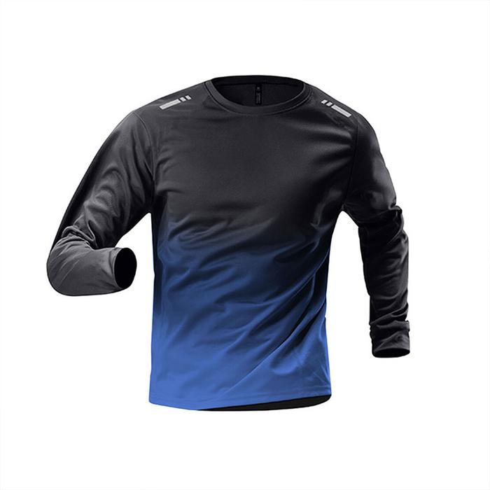 Gambar KAMB  kaos lengan panjang pria training dry fit Sport - Biru, M dari KAMB Indonesia Official Store undefined Tokopedia