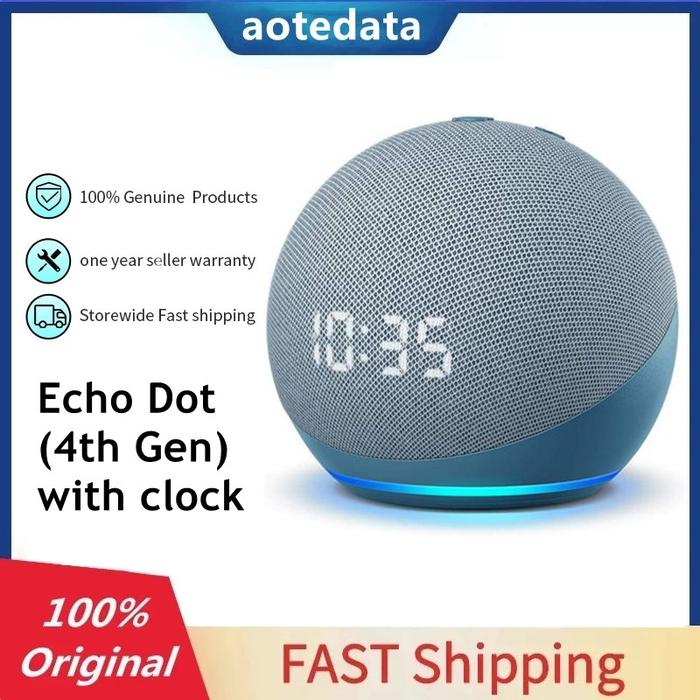 Jual New Echo Dot (4th Gen) with clock With Alexa Voice Assistant