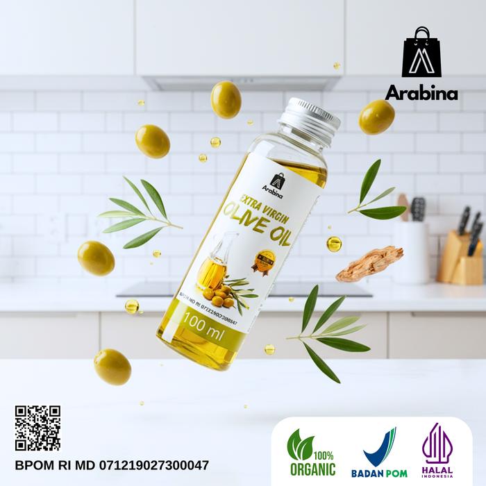 Gambar Minyak Zaitun 100% Asli Untuk Memasak Diminum Extra Virgin Olive Oil 100% Cold Pressed Murni Rambut Wajah - Zaitun 100 ml dari Arabina Store undefined Tokopedia
