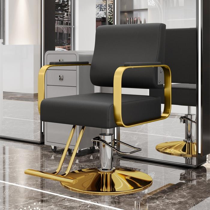 Gambar E.Home Kursi Barbershop / Kursi Potong Rambut Barbershop / Kursi Barber Premium / Kursi Salon Babershop Barber Chair Premium / Kursi Hidrolik Furniture - emas-A dari Elegan Home undefined Tokopedia