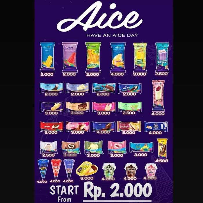 Gambar Ice Cream AICE Termurah Tangerang Khusus Instant dari AICE Kab Tangerang undefined Tokopedia