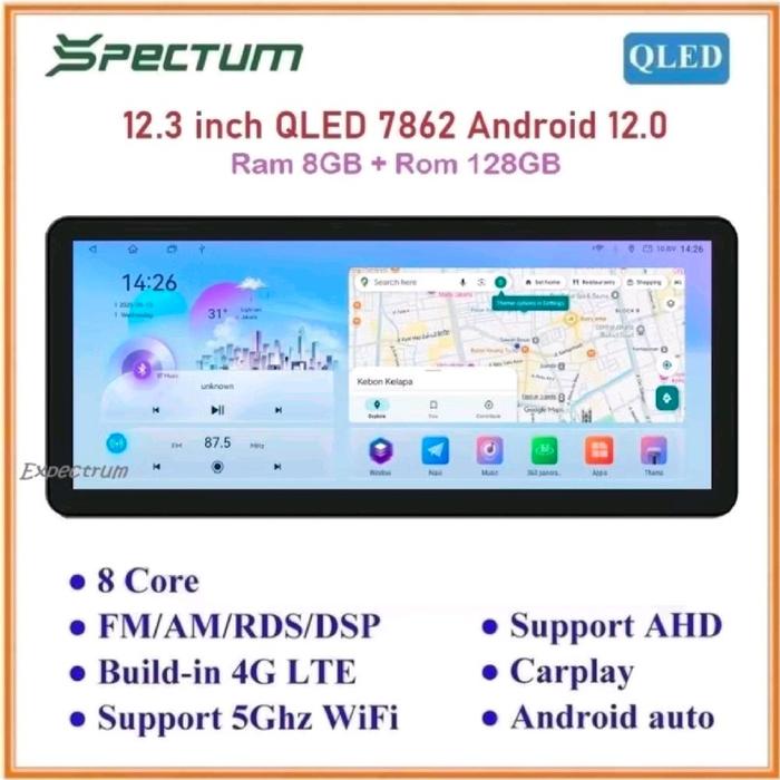 Expectrum Jual Head unit Android SPECTUM TS10s UIS7862 DSP IPS 4G GPS BT WIFI ...