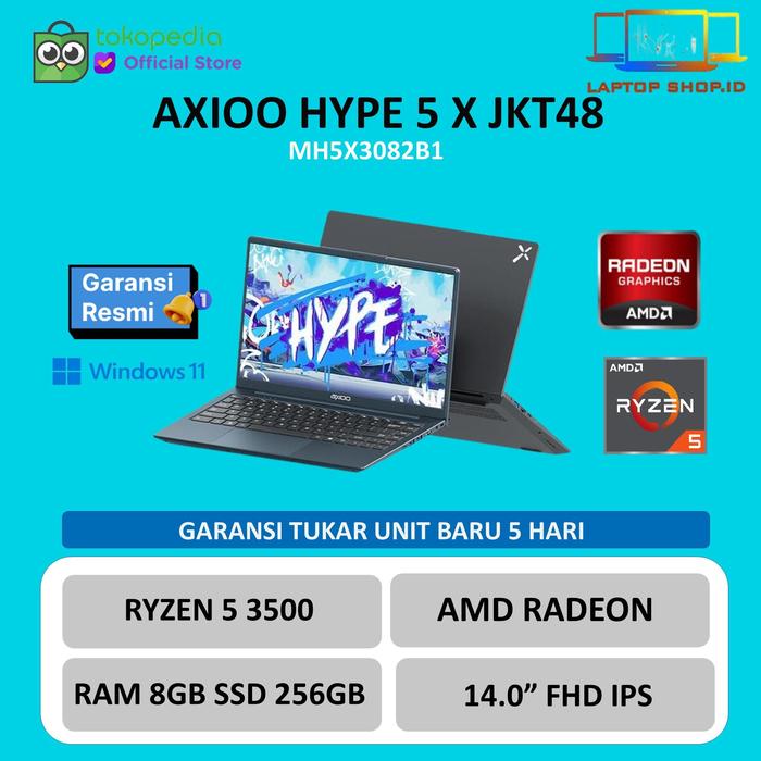 Gambar [LSI X WW]LAPTOP AXIOO HYPE 5 AMD JKT48 X3 RYZEN 5 3500 RAM 8GB SSD 256GB 14.0 FHD IPS WINDOWS 11 - NORMAL, DOS BLUE dari LAPTOP SHOP ID undefined Tokopedia