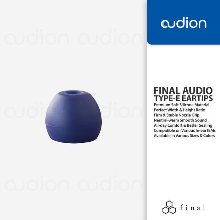 Gambar FINAL AUDIO TYPE-E/TYPE E Soft & Comfortable Silicone Eartips Earpiece - VIOLET, 1 PAIR S dari dalindastore29 undefined Tokopedia