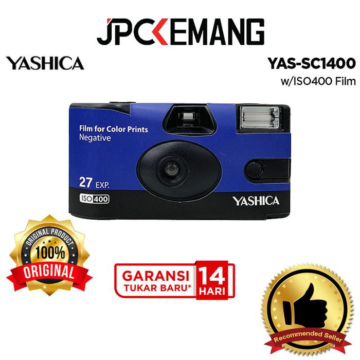 Gambar Yashica Single Use Film Camera 1400 / Yashica Boy / Classic Yashica Boy ISO400 Disposable Camera Original - Yashica 1400 dari JPC Kemang undefined Tokopedia