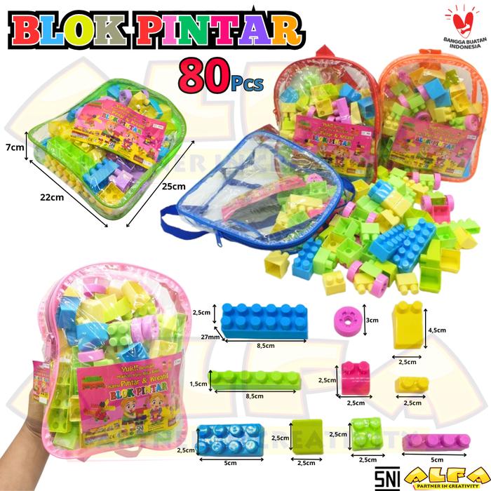 Gambar Toko Mainan ALFA Blok Pintar 80pcs HANLO 8380 dari tokomainanalfa undefined Tokopedia
