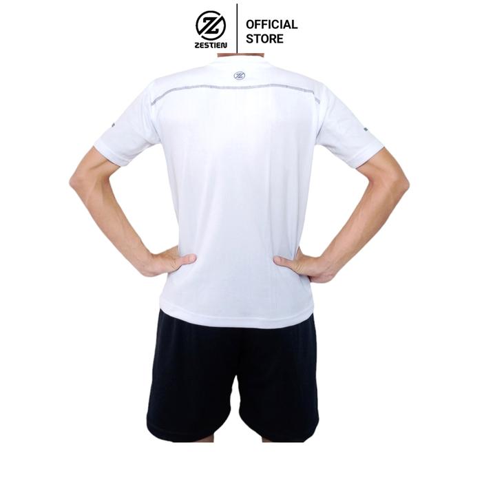 Gambar ZESTIEN Jersey Kaos Setelan Olahraga Gym Sepakbola Futsal Voli Baju Oneset TTNSA1 Pria - JS ZESTIEN PUTIH, M dari namblassport undefined Tokopedia