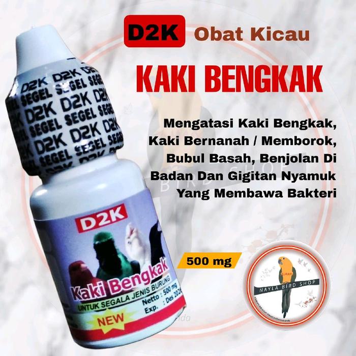 Gambar OBAT BURUNG D2K KAKI BENGKAK OBAT BURUNG SAKIT KAKI BENGKAK LUKA IRITASI D2K ORIGINAL dari NAILABIRDSHOP undefined Tokopedia
