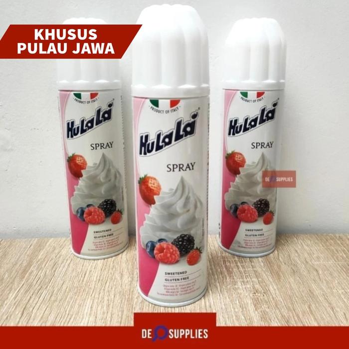 Gambar Hulala Whipping Cream Spray 250gr - Krim Whip Whipped Cream Semprot Whipcream dari Santri Goib undefined Tokopedia