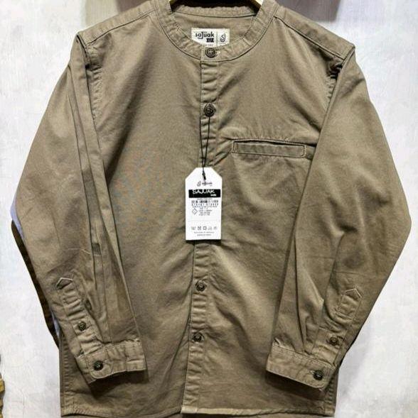 Gambar Baju koko kemeja koko anak lengan panjang kancing full original bahan katun twill gap premium sajuak kids - Lt Brown, Nomor 16 dari Toko.Couple undefined Tokopedia