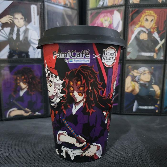 Gambar Family Mart x Demon Slayer Cup Gelas FamiCafe Doma & Kokushibo & Akaza (Demon Bad Character) dari Lucky Phoenix undefined Tokopedia