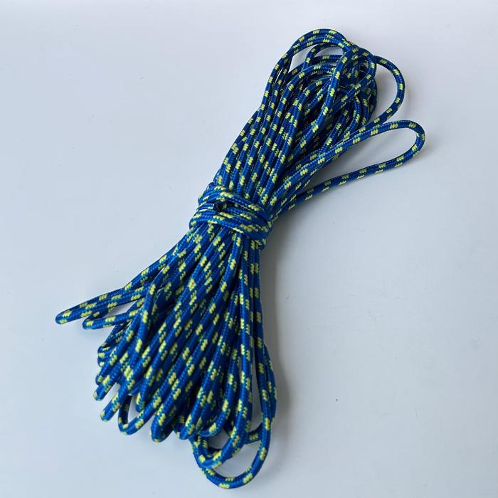 Gambar Tali prusik Diameter 3 mm - Tali Paracord Flysheet Gelang - BIRU KUNING, 10 METER dari KAYIZA OUTDOOR undefined Tokopedia