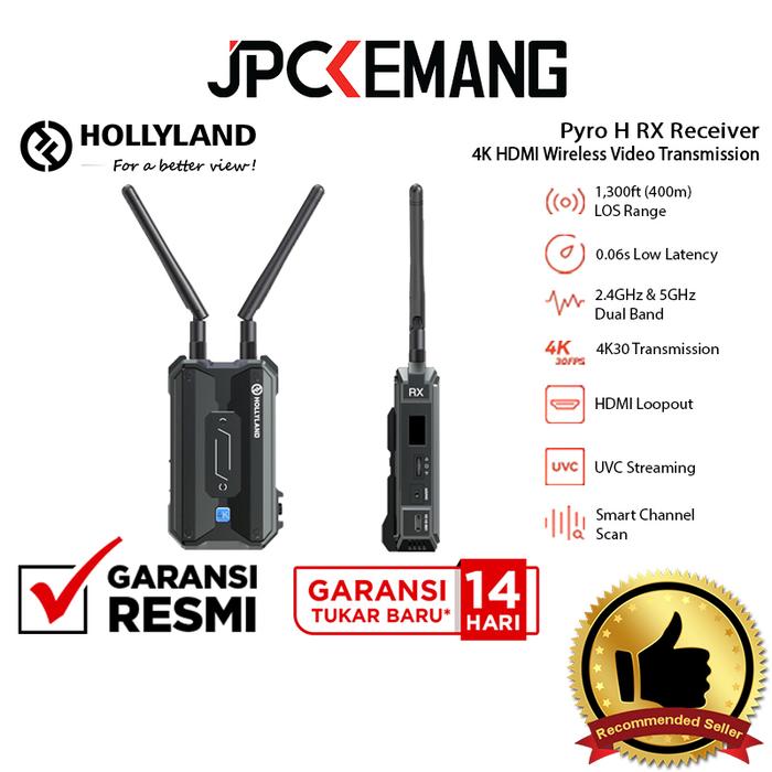 Gambar Hollyland PYRO H 4K HDMI Wireless Video Transmission System Transmitter + Receiver Garansi Resmi - RX Only dari JPC Kemang undefined Tokopedia